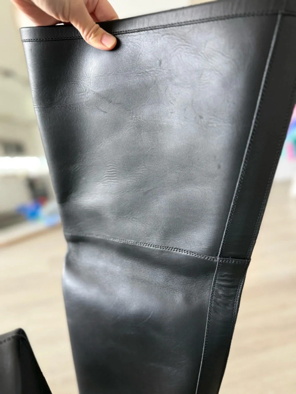 New Alexander Wang Black Dixon Buckle Thigh-high Boot In Leather 37 $2,750